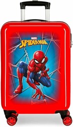 Marvel Spiderman Black walizka kabinowa, czerwona, 37 x