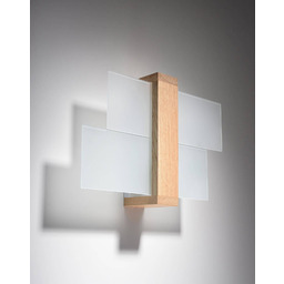 SOLLUX LIGHTING Kinkiet FENIKS 1 SL.0077 naturalne drewno