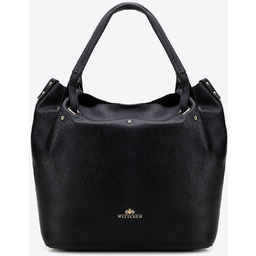 Damska torebka typu worek ze skóry naturalnej duża