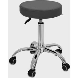Taboret obrotowy na kółkach Aion Akito - szary