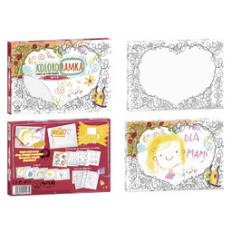 Koloro-ramka "Serce" ramka do kolorowania MONUMI 6230-KOLORORAMKA-MONUMI