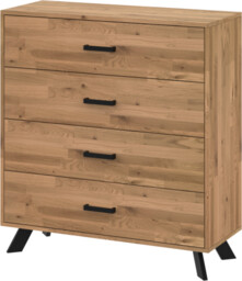 Komoda TOLEDO S4 108x60-120x40 cm dębowa z czterema