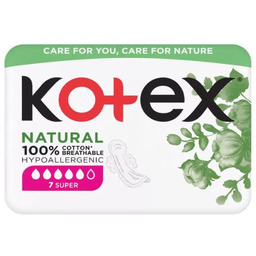 KOTEX Natural super podpaski, 7szt.