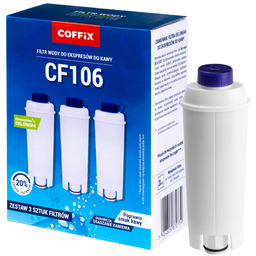 Filtr do ekspresu DeLonghi (zamiennik) COFFIX CF106 opakowanie