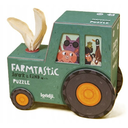 Londji Farmtastic! – puzzle obserwacyjne Farma Zwierzęta Traktor