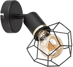 RABALUX 71065 Fran reflektor ścienny matowa czarna E27