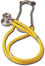 JOTARAP DOUBLE HEAD/TUBE STETHOSCOPE - żółty Stetoskop internistyczny