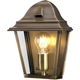 Elstead Lighting Latarenka elewacyjna ST-JAMES-BRASS Elstead szkło lampion