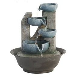 Fontanna ogrodowa z LED 21,3 x 21,3 x