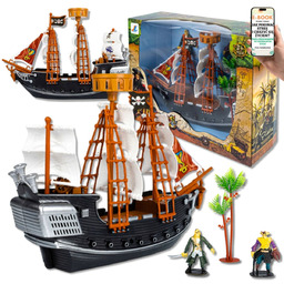 INTERAKTYWNY OKRĘT PIRACKI dla DZIECI STATEK Figurkowy Zestaw