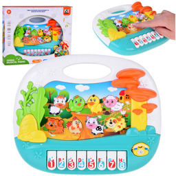 Edukacyjne Pianinko Interaktywne Organki ze Zwierzątkami Farma ZA5331