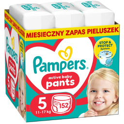 Pampers Active Baby Pants Pieluchomajtki, rozmiar 5, 152