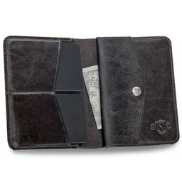 Skórzany cienki portfel męski z bilonówką SOLIER SW15