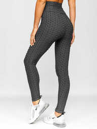 Grafitowe legginsy damskie Denley YW88024