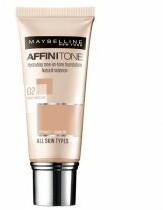 Maybelline New York Affinitone, podkład Light Porcelain, 30ml