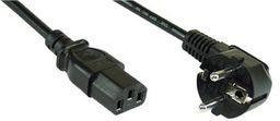 InLine Kabel sieciowy z wtyczką kątową Schuko