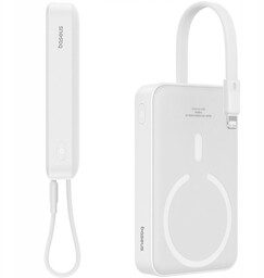 Baseus magnetyczny powerbank 10000 mAh, ładowanie indukcyjne 20W
