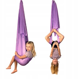 Hamak aerial do jogi chusta akrobatyczna 5m fiolet