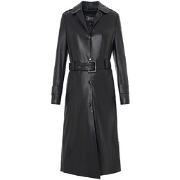 Bukowski Skórzany Płaszcz damski "Żaneta" trencz z paskiem