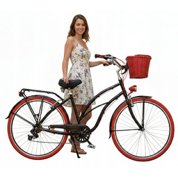 Rower miejski damski Dallas 28 Aluminiowy Cruiser