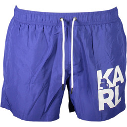 KARL LAGERFELD BEACHSEAR DÓŁ KOSTIUMU KĄPIELOWEGO MĘSKIEGO NIEBIESKIEGO