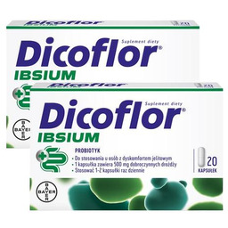 Zestaw Dicoflor Ibsium, 2x 20 kapsułek