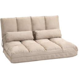 Sofa rozkładana Homcom 102x73x60cm, beżowa