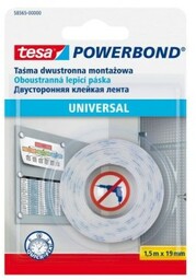 TESA Dwustronna taśma montażowa piankowa POWERBOND UNIVERSAL 1,5m