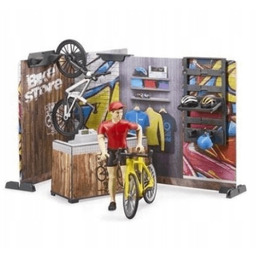 Bruder 63120 bWorld Sklep rowerowy z figurką