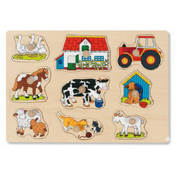 PUZZLE DREWNIANE 9 ELE. UKŁADANKA Z DREWNA FIGURKI