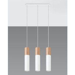 Sollux Lighting Lampa wisząca PABLO 3 SL.0630 biała
