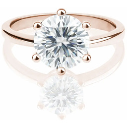 Pierścionek zaręczynowy z diamentem 1.30 ct różowe złoto