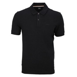Klasyczna koszulka polo Hugo Boss z bawełny czarna