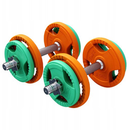 Hantle powlekane/gumowane regulowane 2 x10kg
