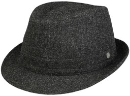 Kapelusz Wełniany Shetland Wool Trilby by Lierys, antracytowy,