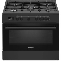 Ravanson KWGEK90A BL Termoobieg Rożen Kuchnia gazowo-elektryczna