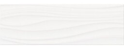 Płytka ścienna PLAIN white structure glossy 20x60 #010