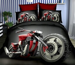 Pościel 3D Motor Harley 160X200 wzór zgodny