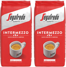 Kawa ziarnista Segafredo 1kg x2 mieszana Intermezzo arabica