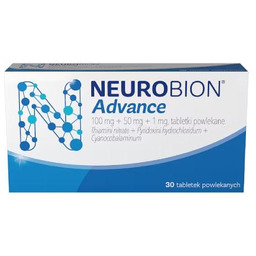 NEUROBION Advance, 30 tabletek - lek uzupełniający witaminami