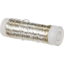 Rayher 2402600 srebrny drut z rdzeniem miedzianym, średnica