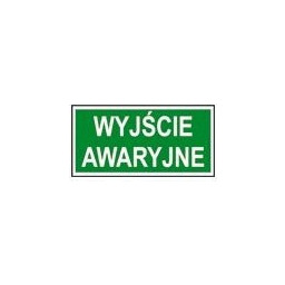 - Znak ewakuacyjny Wyjście awaryjne