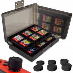ETUI NA GRY + NAKŁADKI NA ANALOGA NINTENDO