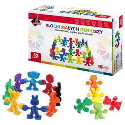 ASKATO Klocki plastikowe Klocki małych geniuszy Liczmany 116693