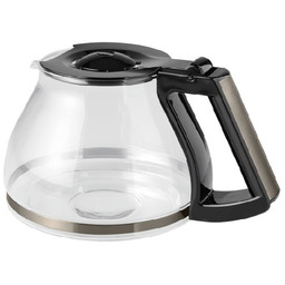 Szklany dzbanek Melitta AromaFresh RWT czarny ze stalą