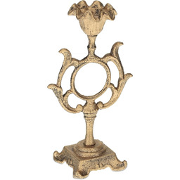 Relaxdays Świecznik antyczny, świecznik na świece Ø 4