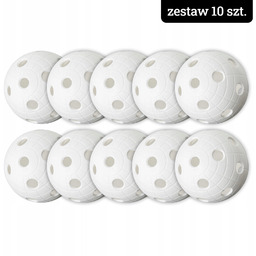 Piłka do unihokeja Unihoc Crater (zestaw 10 sztuk)