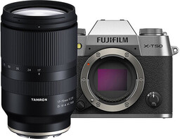 Fujifilm Bezlusterkowiec X-T50 srebrny + Tamron 17-70mm f/2.8