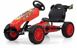 Milly Mally Quadricycle Go-kart Rocket, czerwony