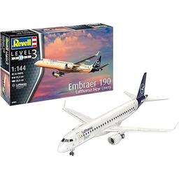 Revell Embraer 190 Lufthansa Model Samolotu, Biały, 1/144